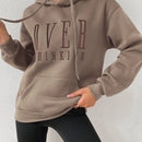 Moosta sudadera con capucha y cordon mujer, estampado "overrensando", otono