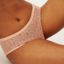 Luvlette juego de 3 piezas de bragas de lenceria sexy de cintura media, comodas y elasticas, con encaje, para mujer