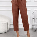 Emery rose pantalones casuales de unicolor con bolsillos y decoracion de botones, de estilo simple, para uso diario
