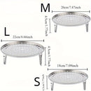 3 piezas de rejillas de acero inoxidable para vapor, insertos de vapor redondos univer, para olla de caldo, soportes de bandeja de vapor de cocina, con accesorios de rejilla de enlatado sin carga para artilugios de cocina para el hogar