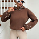 Cottnline sudadera con capucha de 100% algodon con detalles de perlas