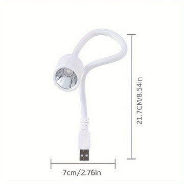 1/2 piezas Mini Secador de Uñas LED, lámpara plegable con alimentación USB para secado rápido de esmalte de gel, herramienta de manicura portátil con diseño blanco adecuado para uñas DIY en casa o salón, luz flexible de cuello, lámpara de curado de uñas