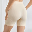 Leisure pantalones de ciclismo sin costuras con cintura ajustada de unicolor y minimalista, uso casual de todos los dias