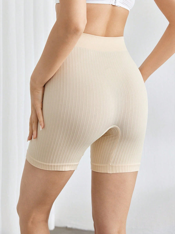 Leisure pantalones cortos de ciclismo ajustados de un solo color, transpirables y sin costuras, pantalones cortos casuales de verano