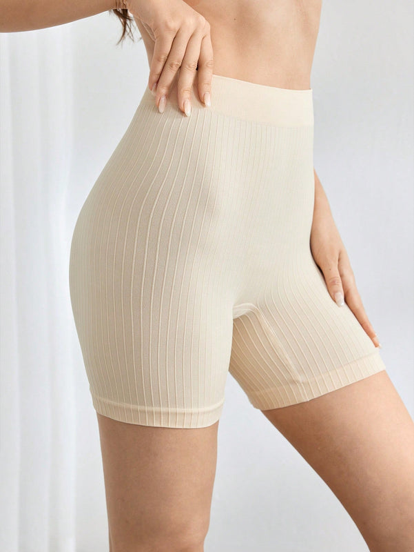 Leisure pantalones cortos de ciclismo ajustados de un solo color, transpirables y sin costuras, pantalones cortos casuales de verano