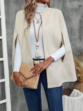 Emery rose ropa de otono para mujer, abrigo de lana con estilo de capa elegante para mujer, ropa de oficina para mujer