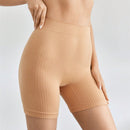 Leisure shorts de ciclismo de ajuste cenido, de unicolor, de verano, informales y sin costuras