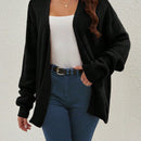 Cardigan holgado casual con abertura lateral y mangas tipo dolman, para primavera/otono