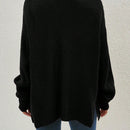 Cardigan holgado casual con abertura lateral y mangas tipo dolman, para primavera/otono