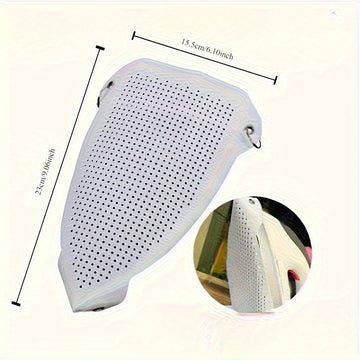 1 cubierta duradera para suela de plancha en teflón, protector antiadherente para planchas de ropa, evita quemaduras, compatible con la mayoría de planchas estándar, esencial para el hogar y viajes, repuestos para baño de RV