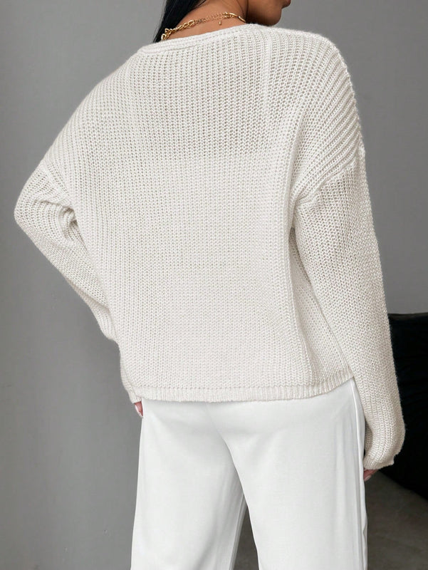 Essnce cardigan suelto y delgado de mujer con lazo adelante
