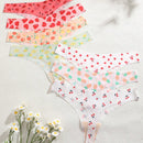 Finetoo set de 7 piezas de pantys tipo tanga de mujer con estampado de leopardo sin costuras y sexy