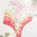 Finetoo set de 7 piezas de pantys tipo tanga de mujer con estampado de leopardo sin costuras y sexy