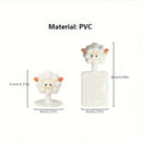 2-Pack de Manijas para Levantar la Tapa del Inodoro de Dibujos Animados - Elevadores de Asiento de Inodoro para Baño Fáciles de Usar con Diseño Antisuciedad, PVC Duradero, Accesorios Esenciales para el Hogar sin Electricidad
