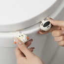 2-Pack de Manijas para Levantar la Tapa del Inodoro de Dibujos Animados - Elevadores de Asiento de Inodoro para Baño Fáciles de Usar con Diseño Antisuciedad, PVC Duradero, Accesorios Esenciales para el Hogar sin Electricidad