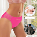 Meiyating paquete de 6 bragas de cintura baja con adorno de encaje, transpirables y delgadas para mujeres