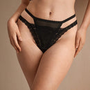 Charlaine tanga con tirantes finos y calado de encaje frances para mujeres