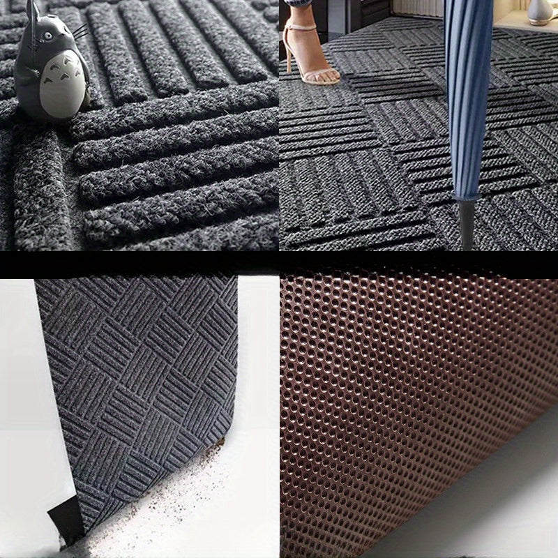 1pc Alfombrilla de Goma para Puerta, Alfombrilla para Hogar, Alfombrilla Antideslizante para Piso, Alfombrilla de Entrada, Alfombrilla de Foyer