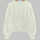 Moosta cardigan casual suelto de unicolor de manga larga con lazada delante para mujer, otono/invierno