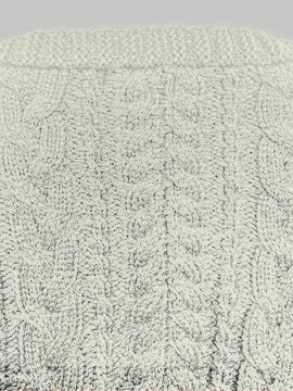 Moosta cardigan informal de manga de globo con nudo delantero de unicolor para otono/invierno