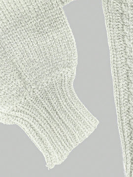 Moosta cardigan informal de manga de globo con nudo delantero de unicolor para otono/invierno