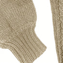 Moosta cardigan informal de manga de globo con nudo delantero de unicolor para otono/invierno