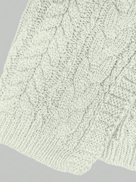 Moosta cardigan informal de manga de globo con nudo delantero de unicolor para otono/invierno