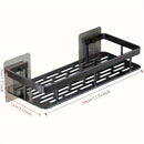 Estantería de pared grande para baño sin necesidad de taladrar, ahorradora de espacio, fácil instalación, almacenamiento para suministros de baño, cosméticos y champú, estante de plástico resistente con capacidad de carga alta, Organizadores de ducha