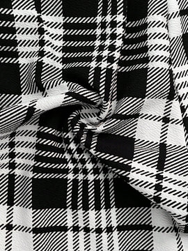 Sxy pantalones con cinturon de tela escocesa de talle alto sexy