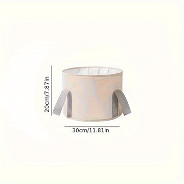 Bañera portátil plegable para remojo de pies, sin cables, con aislamiento de película de aluminio para retención de calor, diseño de 5 capas reforzadas, cubeta profunda plegable para spa en casa y viajes, balde para spa de pies sin aroma, bañera para rem