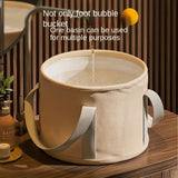 Bañera portátil plegable para remojo de pies, sin cables, con aislamiento de película de aluminio para retención de calor, diseño de 5 capas reforzadas, cubeta profunda plegable para spa en casa y viajes, balde para spa de pies sin aroma, bañera para rem