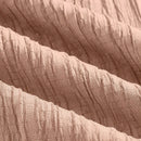 Essnce pantalones casuales de pernera ancha de 7/8 con textura y cintura anudada de unicolor para mujer