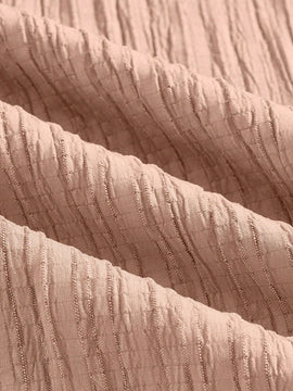 Essnce pantalones casuales de pernera ancha de 7/8 con textura y cintura anudada de unicolor para mujer