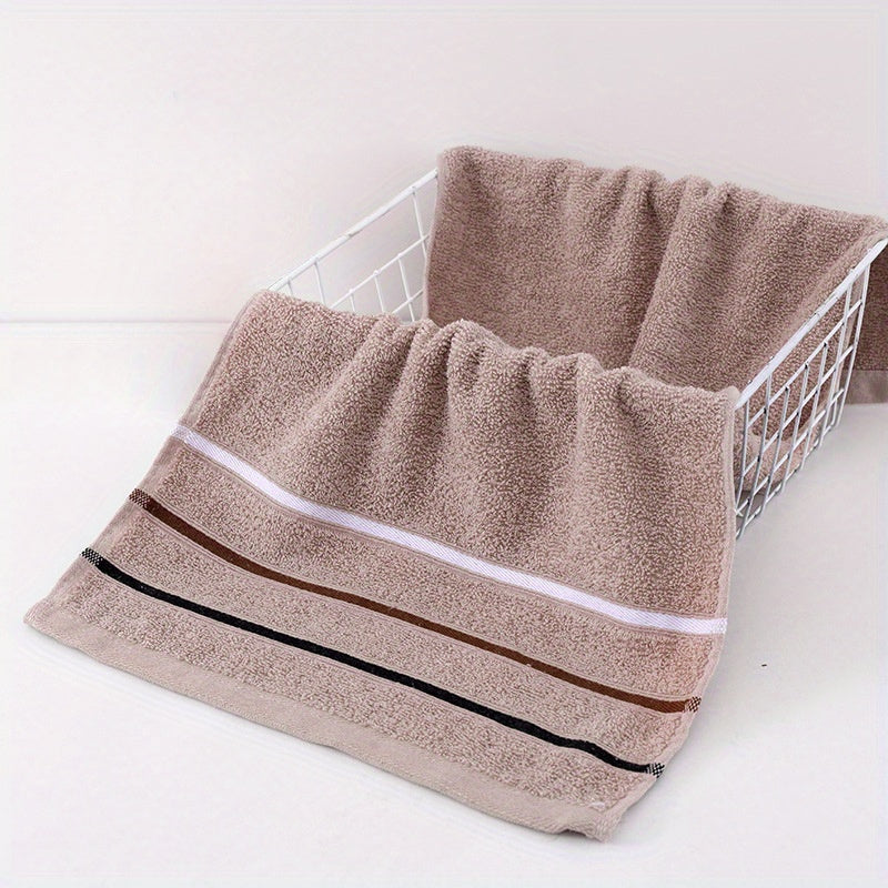 Toallas a rayas súper suaves y altamente absorbentes, imprescindibles para el baño, esenciales para la vida diaria y un excelente regalo