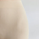 Leisure pantalones de ciclismo sin costuras con cintura ajustada de unicolor y minimalista, uso casual de todos los dias