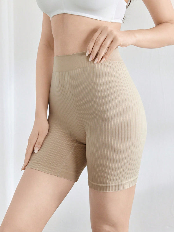 Leisure pantalones cortos de ciclismo ajustados de un solo color, transpirables y sin costuras, pantalones cortos casuales de verano