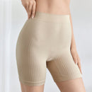 Leisure pantalones de ciclismo sin costuras con cintura ajustada de unicolor y minimalista, uso casual de todos los dias