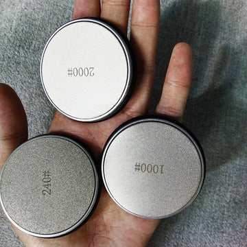 Juego de piedras de afilar para afilador de cocina, discos removibles de acero inoxidable, herramientas de molienda y pulido, accesorios de piedra de afilar de grano múltiple