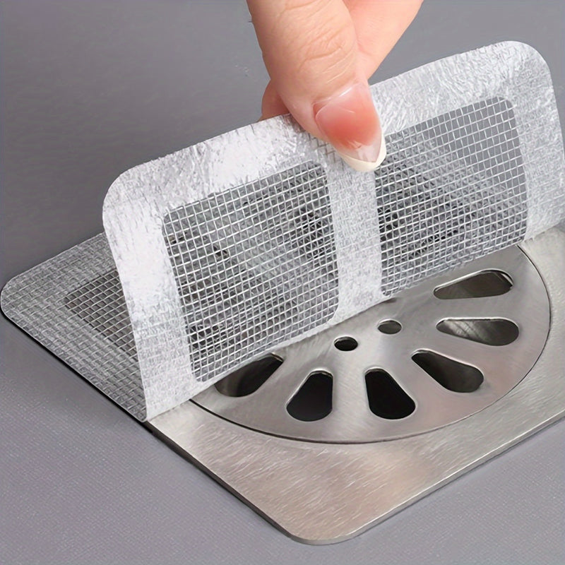 1/3/6/12 Piezas, Cubierta de Filtro de Drenaje para Tapón de Pelo, Atrapapelos de Drenaje de Ducha Desechable, Atrapapelos Desechable para Ducha, Filtro de Pegatina de Colador de Fregadero de Piso, Tapón de Pelo para Bañera de Baño, Accesorios de Baño