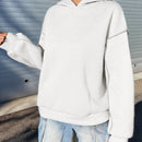 Moosta sudadera con capucha de manga larga y diseno simple para el ocio diario de las mujeres