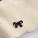 Dazy cardigan informal de mujer con decoracion de lazos, otono