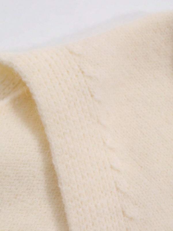 Dazy cardigan informal de mujer con decoracion de lazos, otono