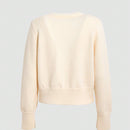 Dazy cardigan informal de mujer con decoracion de lazos, otono