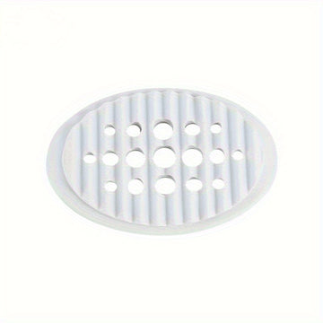Jabonera Ovalada de Silicona con Drenaje - Auto-Drenante, Soporte Multifuncional para Jabón de Baño y Estante de Almacenamiento