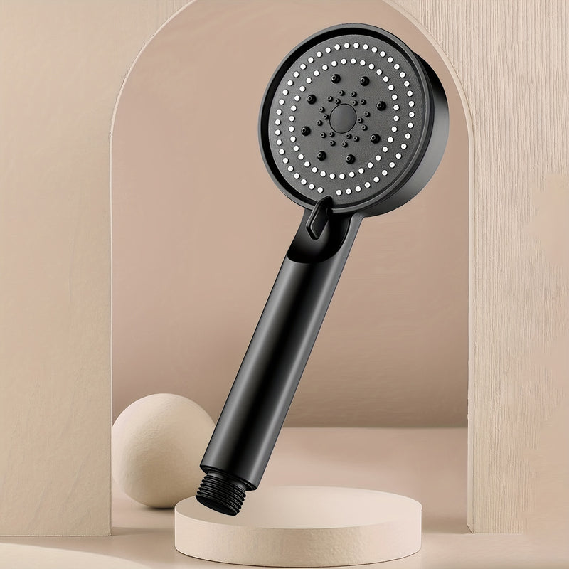 Cabezal de ducha rectangular de alta presión con 5 modos ajustables - Cabezal de plástico duradero con instalación por inserción, múltiples configuraciones de rociado para una experiencia relajante, accesorio ideal para baño, diseño moderno, flujo de agu