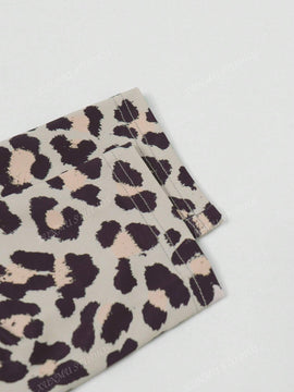 Pantalones de yoga elasticos de ajuste cenido con estampado de leopardo de moda casual para mujeres