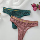 7 piezas/paquete tangas sin costura de encaje para mujer