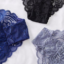 Set de 3 bragas minimalistas y romanticas de encaje para mujer