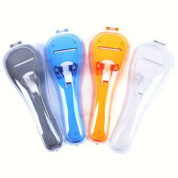 Estuche De Afeitadora De Plástico Transparente Para Hombres, Portátil Y Duradero Para Viajes