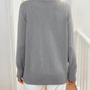 Frenchy 1 pieza blusa casual de manga larga y botones al frente, de estilo minimalista para mujeres